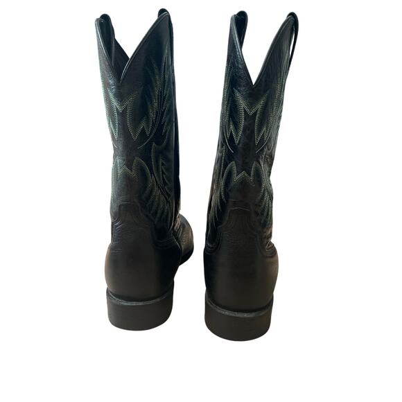 Ariat Heritage STOCKMAN Western Rodeo Cowboy Boots Men's Size 10.5 D Black - Picture 6 of 9